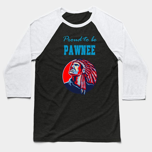 Native American Pawnee  Face Red Baseball T-Shirt by Jaya Moore